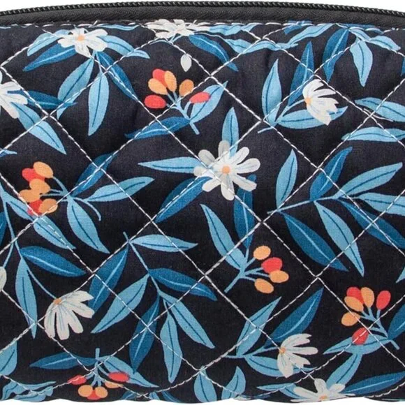 Vintage Quilted Makeup Bag Cosmetic Pouch for Brushes Pencils and Travel Make Up - Picture 7 of 7